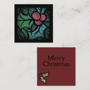 Holly Kerstmis Notitiekaartje