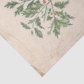  Holly Kerstmis - Wronkst Aged Aged Tissuepapier (Detail)