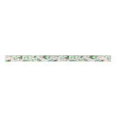 Holly Kerstsatin Ribbon Satijnen Lint (Voorkant)