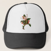 Holly kerstventilator kind Cute Floral Trucker Pet (Voorkant)