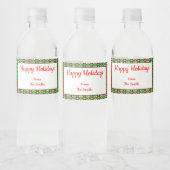 Holly Kerstwater Etiket (Flessen)