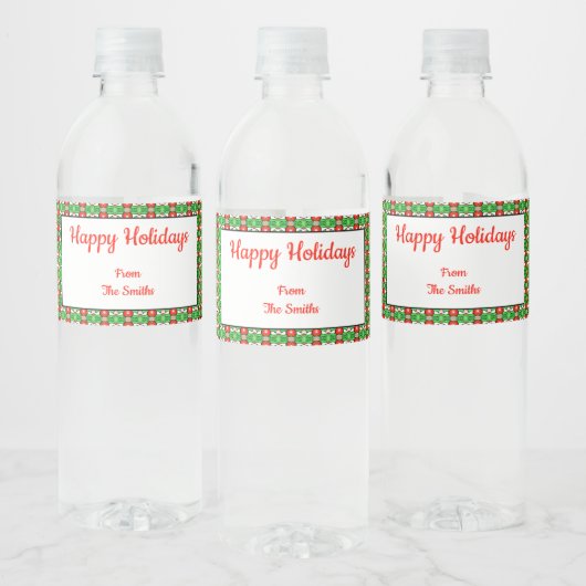 Holly Kerstwater Etiket (Flessen)