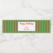 Holly Kerstwater Etiket (Enkel label)