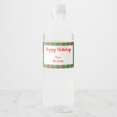 Holly Kerstwater Etiket (Voorkant)