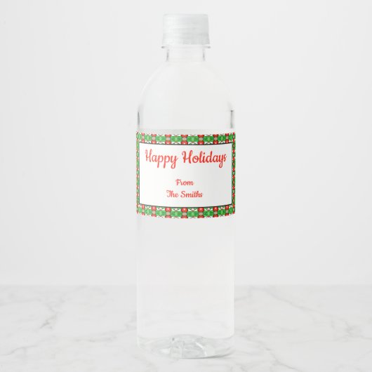 Holly Kerstwater Etiket (Voorkant)