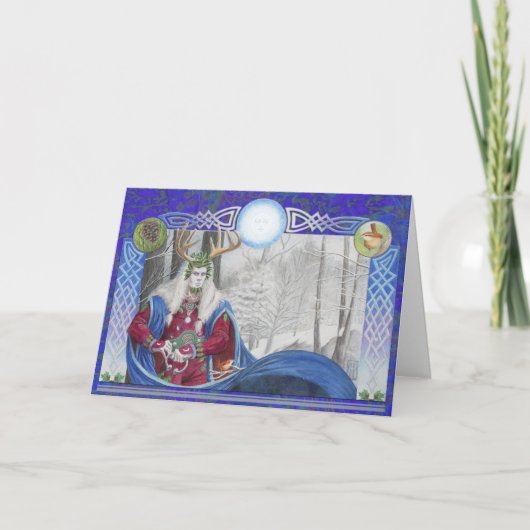 Holly King Feestdagen Kaart (Voorkant)