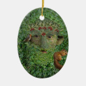 Holly King Green Man Pagan Wiccan Keramisch Ornament (Voorkant)