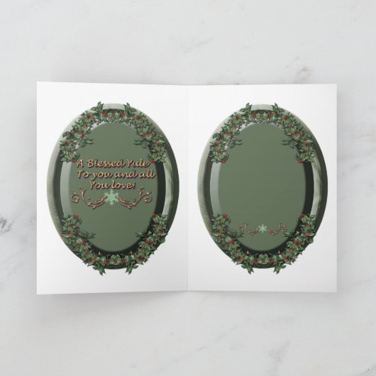 Holly King Holiday Kaart (Binnen)