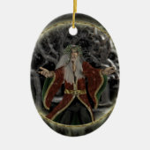 Holly King Keramisch Ornament (Voorkant)