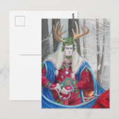 Holly King Portret mini print Briefkaart (Voorkant / Achterkant)