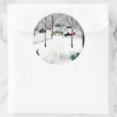 Holly King Ronde Sticker (Tas)