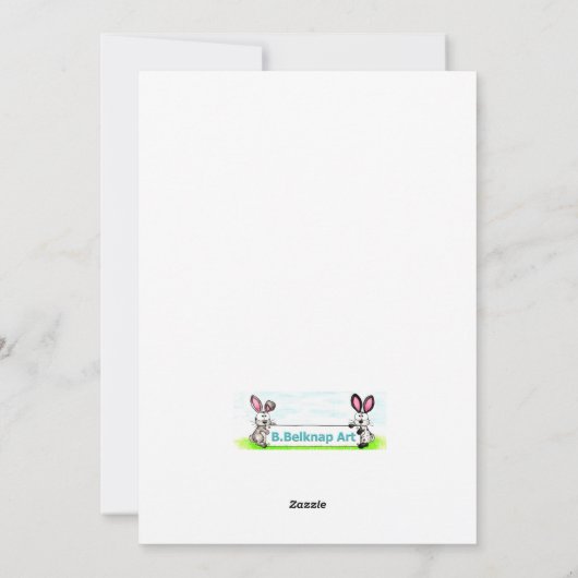 Holly Koe Kerst Feestdagenkaart (Achterkant)