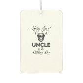 Holly Koe Oom van de Verjaardagsjongen Highland Ko Luchtverfrisser (Voorkant)