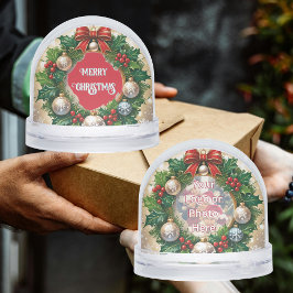 Holly Krans op Goud Klantwaardering Sneeuwbol