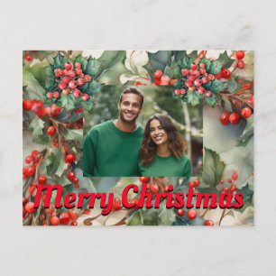  Holly laat Holly bessen achter Feestdagenkaart