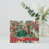  Holly laat Holly bessen achter Feestdagenkaart (Staand voorkant)