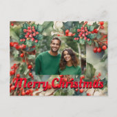  Holly laat Holly bessen achter Feestdagenkaart (Voorkant)