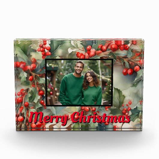  Holly laat Holly bessen achter Fotoblokken (Voorkant)