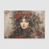  Holly Lady Decoupage Tissuepapier (Voorkant)