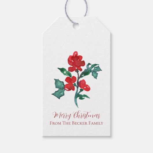 Holly Lane - Berry cadeau Labels () Cadeaulabel (Voorkant)