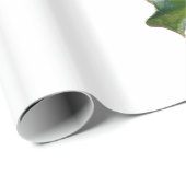 Holly Leaf Berry Kerstfeestdag Cadeaupapier (Rol Hoek)