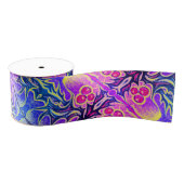 Holly Leaf en Berry Kleurrijk Grosgrain Lint (Spoel)