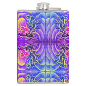 Holly Leaf en Berry Kleurrijk Heupfles (Achterkant)