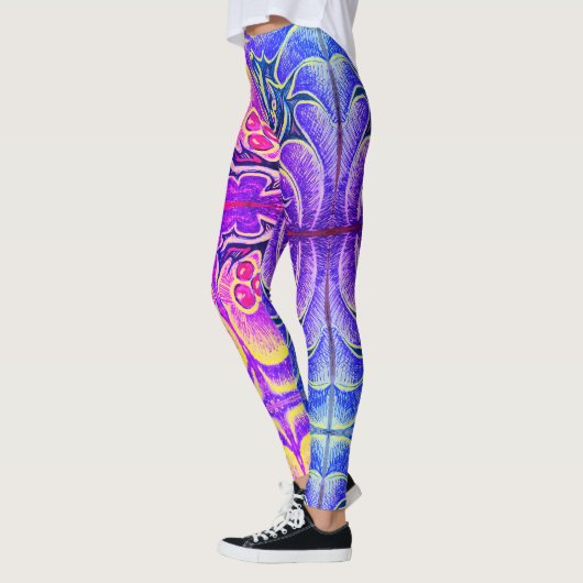 Holly Leaf en Berry Kleurrijk Leggings (Links)