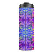 Holly Leaf en Berry Kleurrijk Thermosbeker (Voorkant)