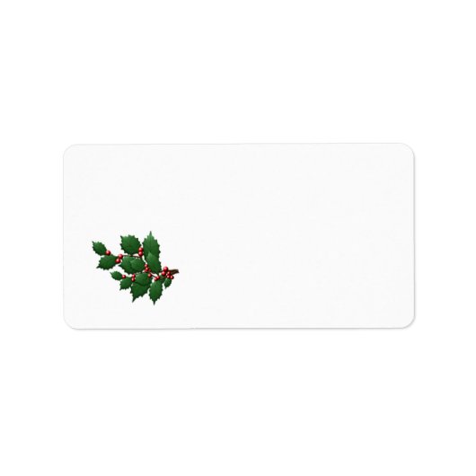 Holly Leaf Etiket (Voorkant)