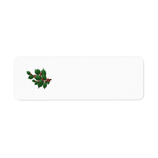 Holly Leaf Etiket (Voorkant)
