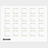 Holly Leaf Gift Label Stickers (Vel)
