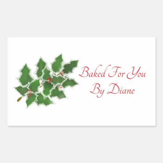 Holly Leaf Handmade-For-You Labels (Voorkant)