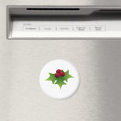 Holly Leaf met bessen Magneet (Insitu (Vaatwasser))