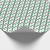 Holly Leaf Pattern Wrapping Paper Cadeaupapier (Hoek)