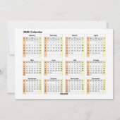 Holly Leaves and Berries Fotokalender op maat Feestdagenkaart (Achterkant)