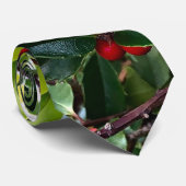 Holly leaves and Berries Stropdas (Opgerold)