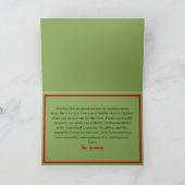 Holly Leaves and Berries Vrolijk Kerstfeest Foto Feestdagen Kaart (Binnen)