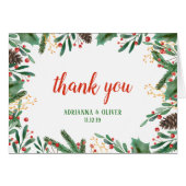 Holly Leaves Berry kerst | Weddenschap Hartelijk d (Voorkant Horizontaal)