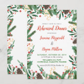 Holly Leaves Berry | Weddenschappen Kaart (Voorkant / Achterkant)