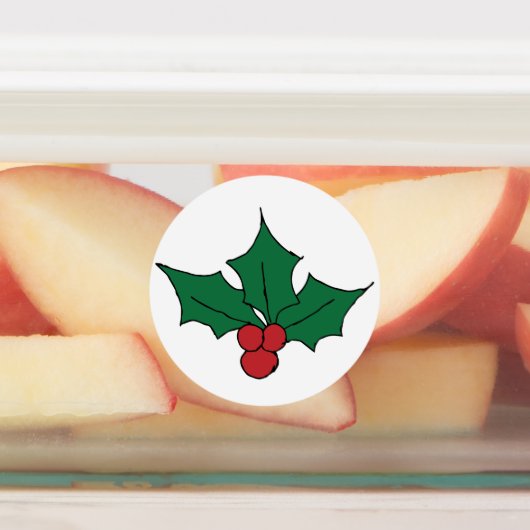 Holly Leaves Clipart Clip Art Holly Leaves Labels (Aangebracht)