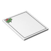 Holly Leaves en bessen | Kerstman Notitieblok (Schuin)