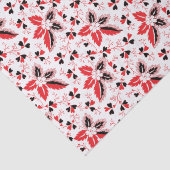 Holly Leaves en Flowers Tissuepapier (Detail)