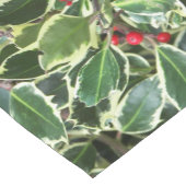 Holly Leaves en Red Berries Holiday Korte Tafelloper (Hoek)
