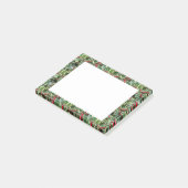 Holly Leaves en Red Berries Holiday Post-it® Notes (Schuin)