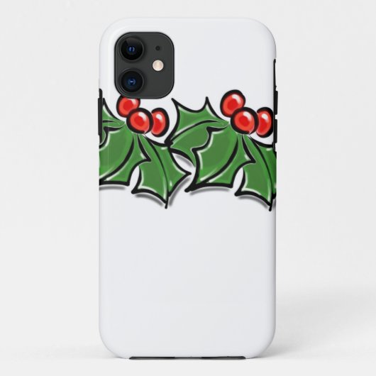 Holly Leaves, Holly berries, Kerstmis Case-Mate iPhone Case (Achterkant)