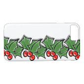 Holly Leaves, Holly berries, Kerstmis Case-Mate iPhone Case (Achterkant (Horizontaal))