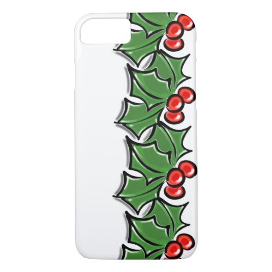 Holly Leaves, Holly berries, Kerstmis Case-Mate iPhone Case (Achterkant)