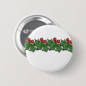 Holly Leaves, Holly berries, Kerstmis Ronde Button 5,7 Cm (Voorkant /achterkant)
