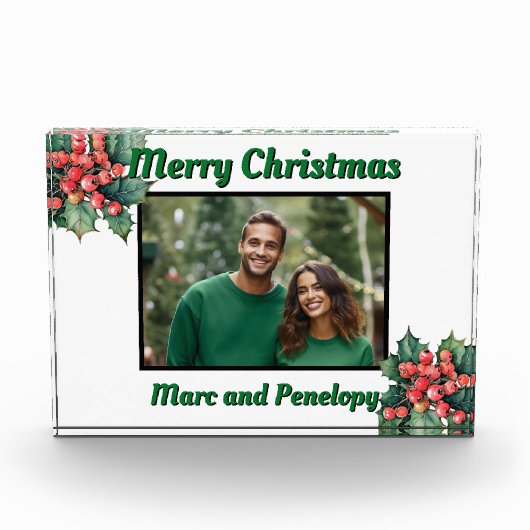  Holly Leaves Holly bessen foto template (Voorkant)